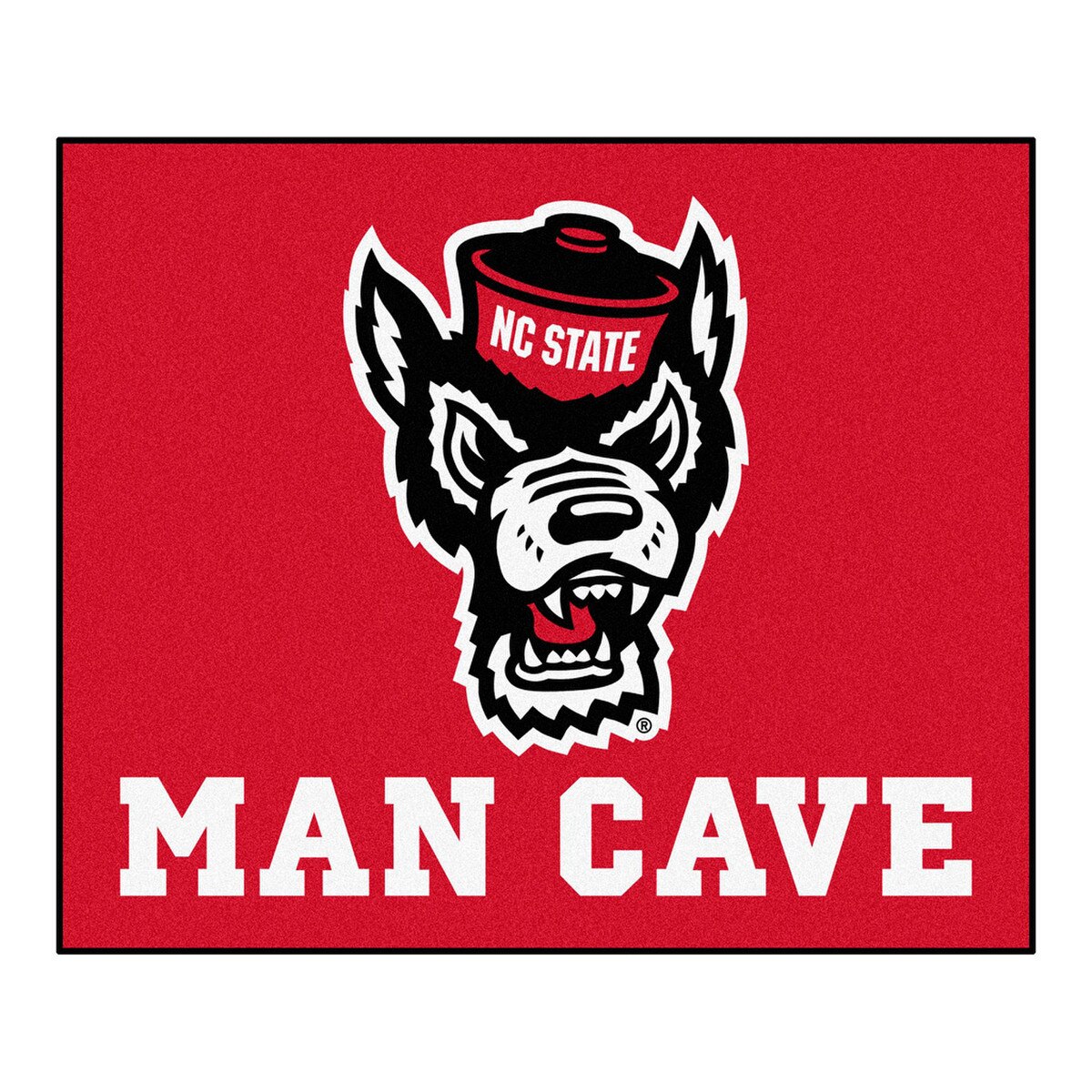Nc State Man Cave Tailgater Rug 5'X